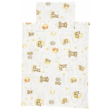 EU Gyerek ágyneműhuzat garnitúra 100x135 cm, 40x60 cm - Fehér színű, őzikés babaágynemű, babapléd