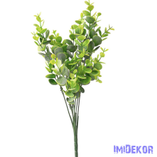  Eukaliptusz 7 ágú műzöld csokor 34cm - Világoszöld / Zöld dekorációs kellék
