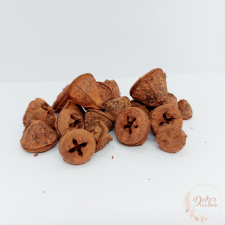  Eukaliptusz gomb - falfestékes világosbarna dekorációs kellék