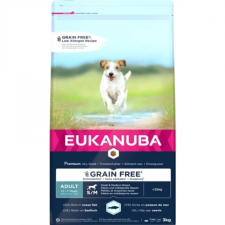  Eukanuba Adult Grain Free Small &amp; Medium Ocean Fisch 3kg kutyaeledel