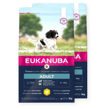 Eukanuba Adult Medium 2x3kg kutyaeledel