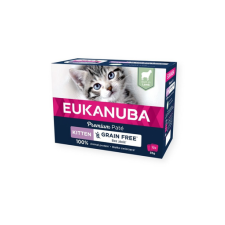 Eukanuba Grain Free Kitten Cicapástétom Bárány 12 x 85 g macskaeledel