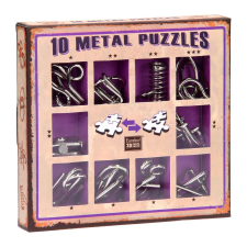 Eureka 10 darabos fém puzzle lila színben logikai játék