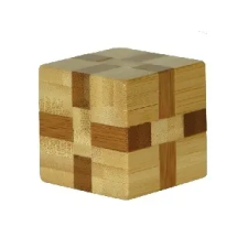 Eureka ! 3D Bambusz puzzle - Cube puzzle, kirakós