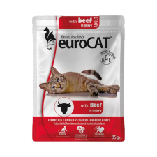 Euro Cat Pouch Macskaeledel (Marha) - 85 g macskaeledel