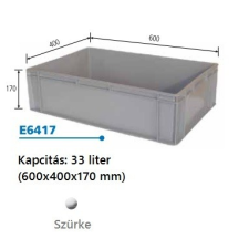  EURO műanyag láda 600x400x170 dekoráció