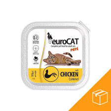 ,Euro Pet, Euro Cat Paté Alutálcás Macskaeledel (Csirke) - 16x100 g macskaeledel