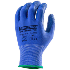 Euro Protection / Eurotechnique SZERELŐKESZTYŰ KÉK LATEX CSÚSZÁSBIZTOS TENYÉRREL (kék, 6) védőkesztyű