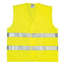 Euro Protection Fényvisszaverő mellény függőleges csíkkal eco - sárga láthatósági ruházat