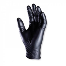 Euro Protection Kesztyû nitril púdermentes vizsgálókesztyû (100db/doboz) fekete S (7)