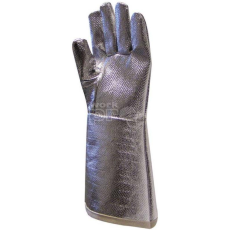 Euro Protection Kesztyű 38cm alumínizált kontakt+sugárzó hő/láng olvadt fém ellen barna 10