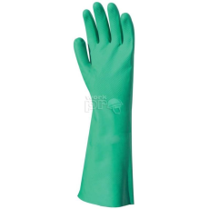 Euro Protection Kesztyű 50cm hosszú nitril plus sav/lúg/olaj/zsír/vegyszerálló zöld 9