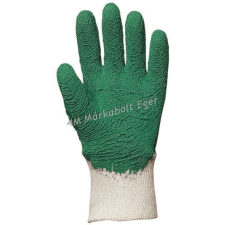 Euro Protection Mártott zöld krepp latex, erős, érdes, szellőző kézhát védőkesztyű
