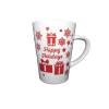 Euro souvenirs Karácsonyi bögre Happy Holidays piros-fehér 8,5x11,5 cm