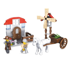 Euro-Trade Alleblox kompatibilis építőjáték Homestead Farm malommal 183 db barkácsolás, építés