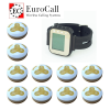 EuroCall asztali hívórendszer készlet, karórával és 10db három funkciós gombbal