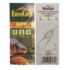  Eurocarp Előkötött feeder előke csaliszigonnyal Chinu-4 10cm 12lbs horog