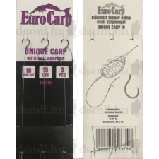 Eurocarp előkötött feeder előke csaliszigonnyal Unique Carp-6 10cm 15lbs horog