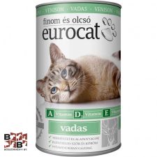 EURODOG EUROCAT cicakonzerv 415g vadas kutyaeledel