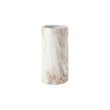 Eurofirany Asli márványos hatású kerámia váza Fehér 14x14x30 cm dekoráció