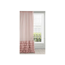 Eurofirany Dolly fodros fényáteresztő függöny Pasztell rózsaszín 140x250 cm lakástextília