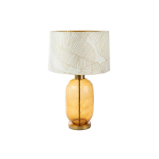 Eurofirany Luna2 asztali lámpa bársony búrával Fehér/arany 40x69 cm világítás