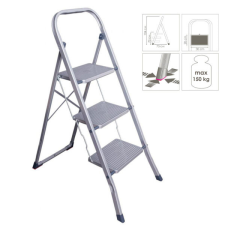 Eurogold Stepmax acél fellépő 3 fokos létra és állvány