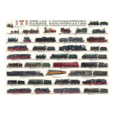 EuroGraphics 6000-0090 - Steam Locomotives - 1000 db-os vonatok puzzle puzzle, kirakós