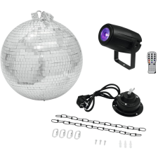 Eurolite Mirror Ball 30cm with motor + LED PST-5 QCL Spot bk világítás