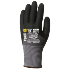  EUROLITE ÖKÖLCSONTIG FEKETE MIKROHABOSÍTOTT NITRIL_10 védőkesztyű