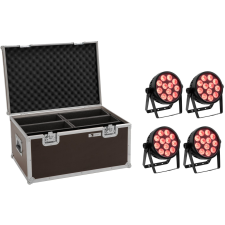 Eurolite Set 4x LED 7C-12 Silent Slim Spot + Case világítás