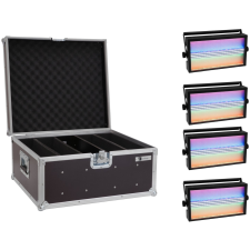 Eurolite Set 4x LED Super Strobe ABL + Case világítás
