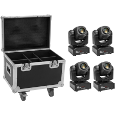 Eurolite Set 4x LED TMH-S60 Moving-Head-Spot + Case világítás