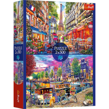 Európa fővárosai 2x500 darabos puzzle puzzle, kirakós