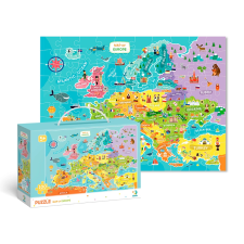 Európa térképe puzzle 100 darabos puzzle, kirakós
