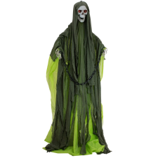 EuroPalms Halloween figura csontváz zöld köpennyel  animált  170cm dekoráció