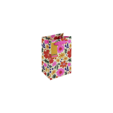 Eurowrap Ltd. Eurowrap ajándéktasak (12,7x20,3x9 cm) fényes virágos (5) ajándéktasak