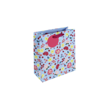 Eurowrap Ltd. Eurowrap ajándéktasak (21,5x25x10 cm) világoskék, apró virágos (5) ajándéktasak
