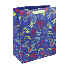 Eurowrap Ltd. Eurowrap ajándéktasak (26,5x33x14 cm) gameres (4) ajándéktasak