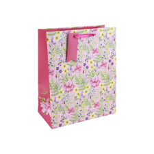 Eurowrap Ltd. Eurowrap ajándéktasak (26,5x33x14 cm) mezei virágos (5) ajándéktasak