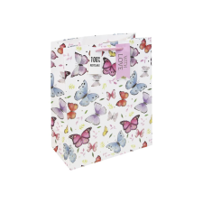 Eurowrap Ltd. Eurowrap ajándéktasak (26,5x33x14 cm) színes pillangós (5) ajándéktasak