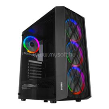 Everest BUMPY Fekete (Táp nélküli) ablakos ATX ház (EVEREST_34761) számítógép ház