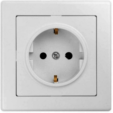 EverFlourish Hungary Kft. Egyes dugalj kerettel fehér színben (Jupiter) villanyszerelés