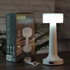 EverFlourish Hungary Kft. Kültéri szabályozható asztali LED lámpa, érintőkapcsolós, tölthető, 21 cm, fehér színben - GAO 49022, 2 W, 120 lm