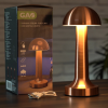 EverFlourish Hungary Kft. Kültéri szabályozható asztali LED lámpa, érintőkapcsolós, tölthető, 21 cm, vörösréz színben - GAO 49020, 2 W, 110 lm