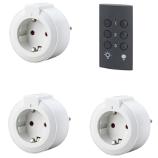 EverFlourish Hungary Kft. TÁVIRÁNYÍTÓS DUGALJ 1 TÁVIRÁNYÍTÓ + 3 DUGALJ 3X1150W, 25M villanyszerelés