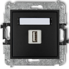 EverFlourish Hungary Kft. USB aljzat keret nélkül matt fekete színben (Mini) villanyszerelés