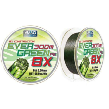 Evergreen Asp8x120 asso pe8x evergreen 130m 16kg fonott zsinór horgászzsinór