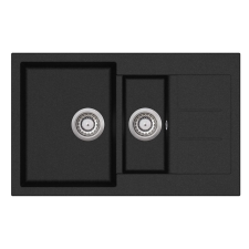 EVIDO Cubo 6S Compact Antracit színű Gránit mosogatótál (105574) mosogatótálca