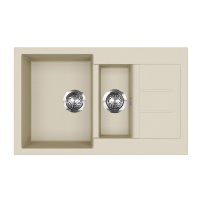 EVIDO Cubo 6S compact gránit mosogató 800x500 bézs mosogatótálca